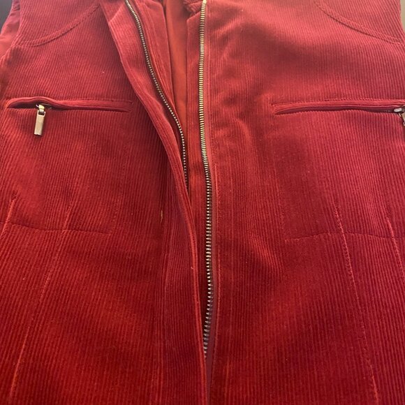 NWT STUNNING Elie Tahari Corduroy Vest Jacket - Size Small - Picture 3 of 4